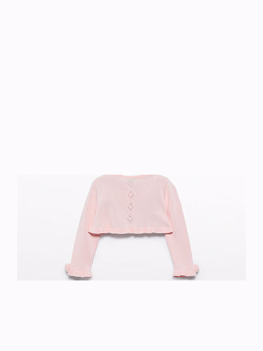 Kinderstrickjacke Gestrickt Rosa