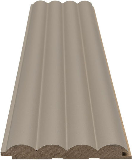 Mdf Panel 3d Πηχακια 806090 Wave Dl 16 119 2750mm Sand Grey Newplan Mdf Panel 3d Πηχακια 806090 Wave Dl 16 119 2750mm Sand Grey Newplan