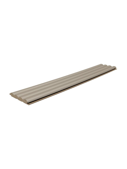 MDF Панел 3D Ламели 806090 Вълна DL 16 119 2750mm Пясъчно Сиво Newplan