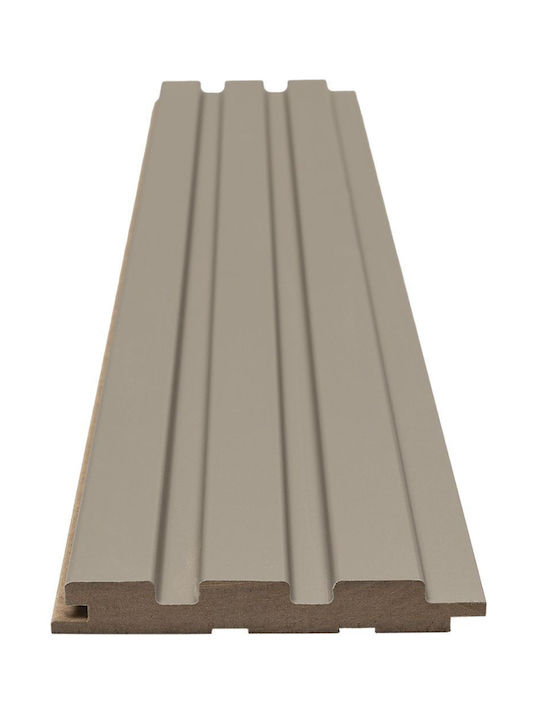MDF Панел 3D Ламели 506090 Beat DL 16 119 2750мм Пясъчно Сиво Newplan