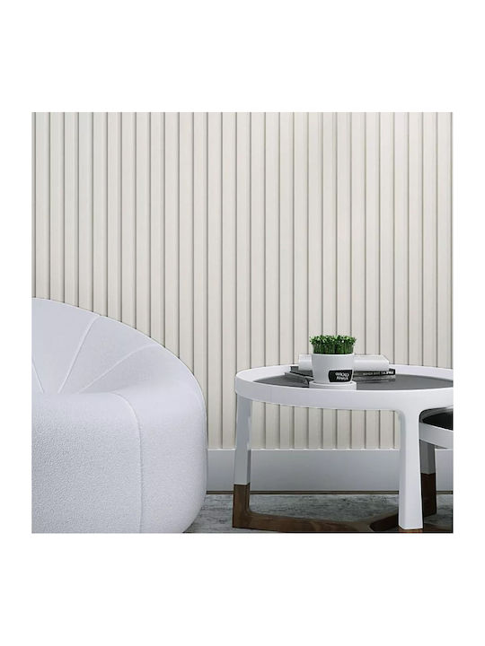 MDF Panel 3D Lamellen 502040 Beat St 16 119 2750mm Weiß Newplan