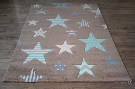Kids Synthetic Rug Stars 200x290cm