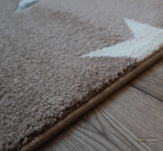 Kinder Teppich Sterne Beige 160x230cm