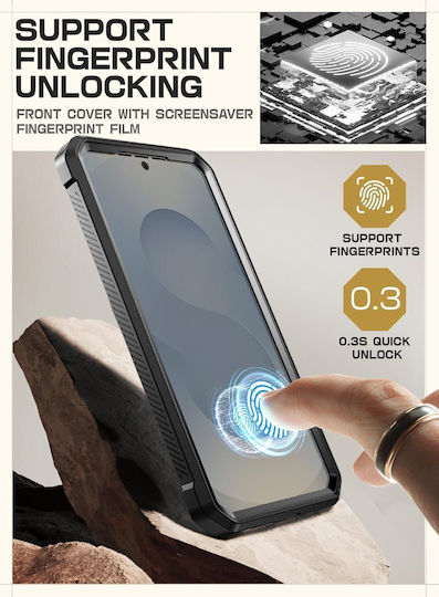 Supcase Unicorn Beetle Pro 360 Vollschutz Silikon / Kunststoff Schwarz (Galaxy S25)