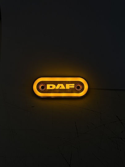 Side Volume Light Neon Daf Orange 24v