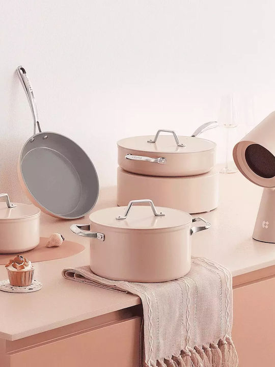 Ciarra Beyond Cookware Set De Vase De Gătit Din Aluminiu Cu Acoperire Interioară Ceramică 4 Piese