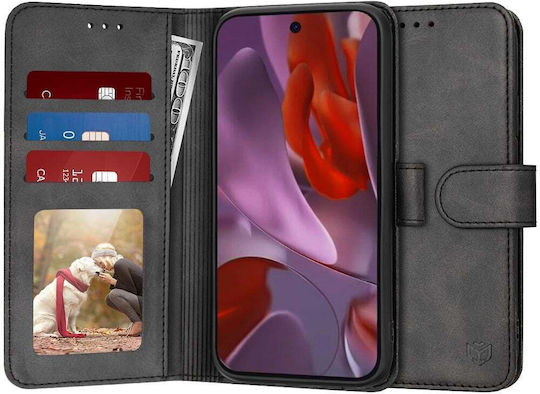 Techsuit Diary Wallet Synthetic Leather Black (Google Pixel 9a)