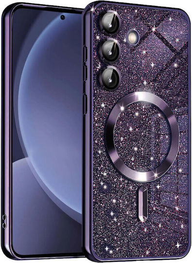 Techsuit Luxury Glitter Back Cover Purple (Samsung Galaxy S25 - Techsuit)