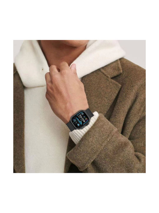 Tech-Protect Milano Strap Armband Rostfreier Stahl Silber (Apple Watch 44/45/46mm/Ultra 49mm)