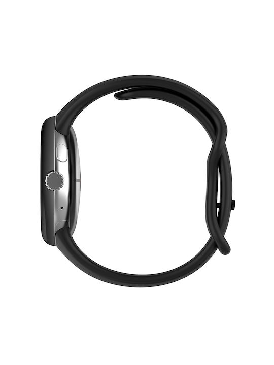 Techsuit Watchband W031 Strap Silicone Black (Google Pixel Watch 3 45mm)