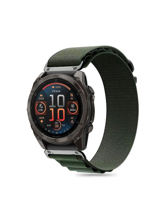 Tech-Protect Hp32 Λουράκι Υφασμάτινο Πράσινο (Garmin Fenix 5, 6, 6 Pro, 7, 8 (47 mm))
