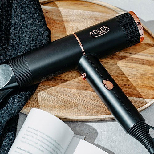 Adler Ionic Travel Hair Dryer with Diffuser 1400W AD 2278