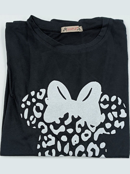 Damen T-Shirt black