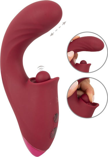 Javida Δονητής Rabbit με Απομακρυσμένο Έλεγχο 17.8cm Κόκκινος