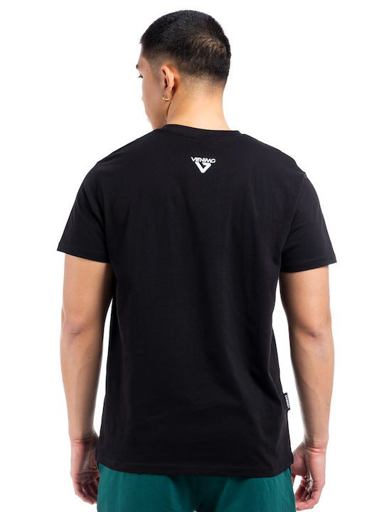 Venimo Short Sleeve Athletic Blouse BLACK