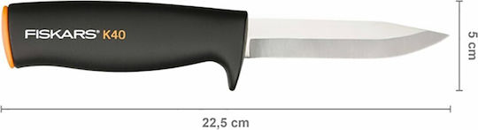 Fiskars K40 Нож Черен в Калъф