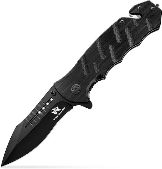 Wolfgangs Survival Folding Knife Belt Cutter Glass Breaker