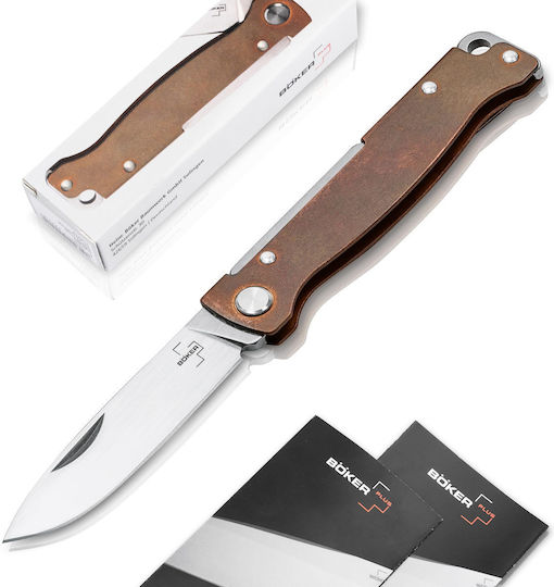 Boker Boker Plus Atlas Μαχαίρι Χάλκινο σε Θήκη