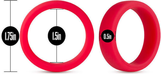 Blush Performance Silicone Go Pro Cock Ring Cock Ring Schwanz Silikon Red