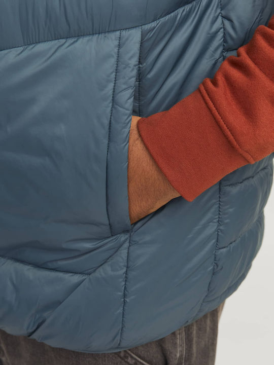 Sleeveless Jacket Puffer Petrol Blue