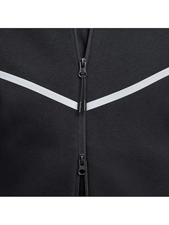 Tech Tech Fleece Ζακέτα με Κουκούλα Μαύρη
