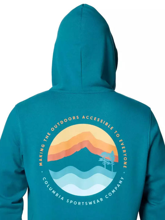 Trek Sweatshirt mit Kapuze Türkis