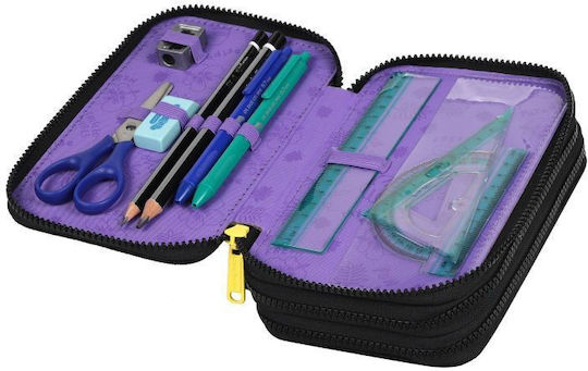 Coolpack Ученически Несесер За Моливи Supplies Jumper 3 Stitch Черен