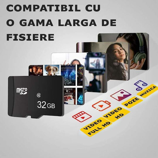 32 Gb Microsd Memory Card Siks Class 10 High Speed Compatible Camera Video Car Dvr Surveillance Camera Phone Laptop Tablet Without Sd Adapter Black