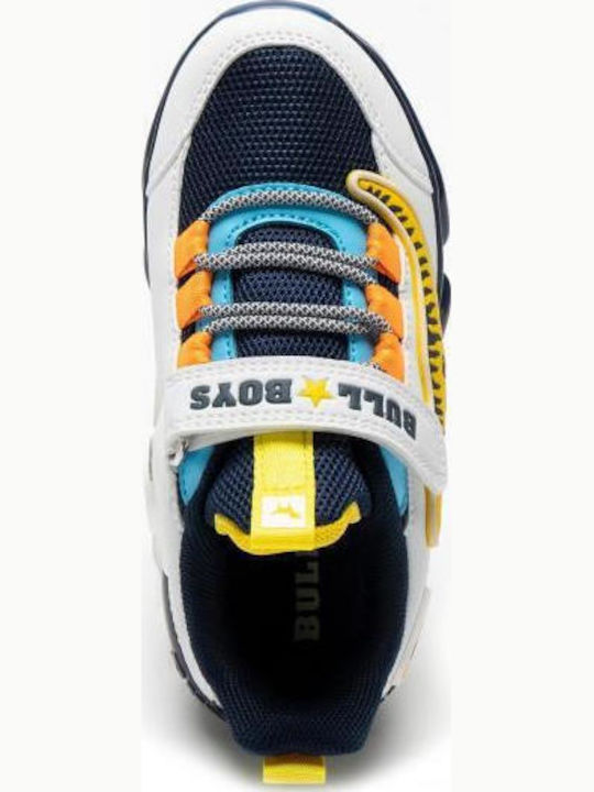Kinder Sneakers mit Klettverschluss & Lichtern Weiß