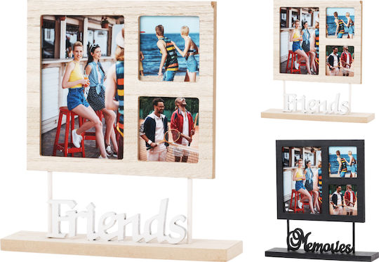 Home&Styling Collection Πολυκορνίζα 3 Θέσεων με Μαύρο Πλαίσιο Ξύλινη 24x24 Home&Styling Collection Πολυκορνίζα 3 Θέσεων με Μαύρο Πλαίσιο Ξύλινη 24x24
