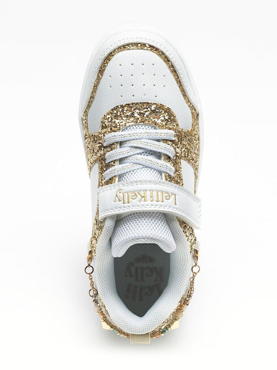 Gioiello Kinder Sneakers mit Klettverschluss Gold