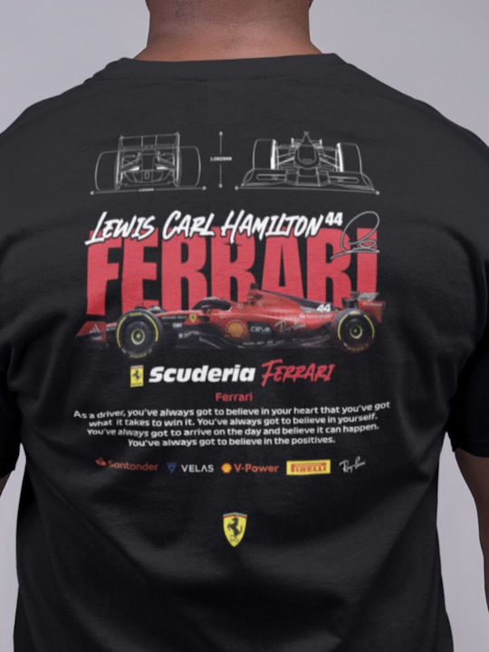 Hamilton X Ferrari Plus Size T-shirt Black