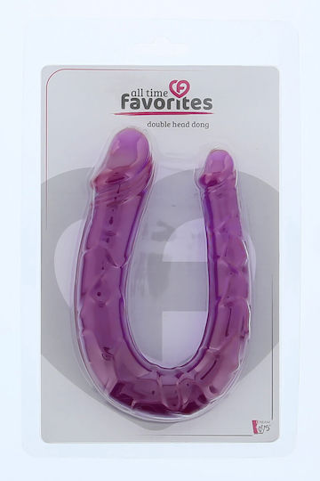 Dream Toys Double Head Dong Двойно дилдо Лилаво 30см