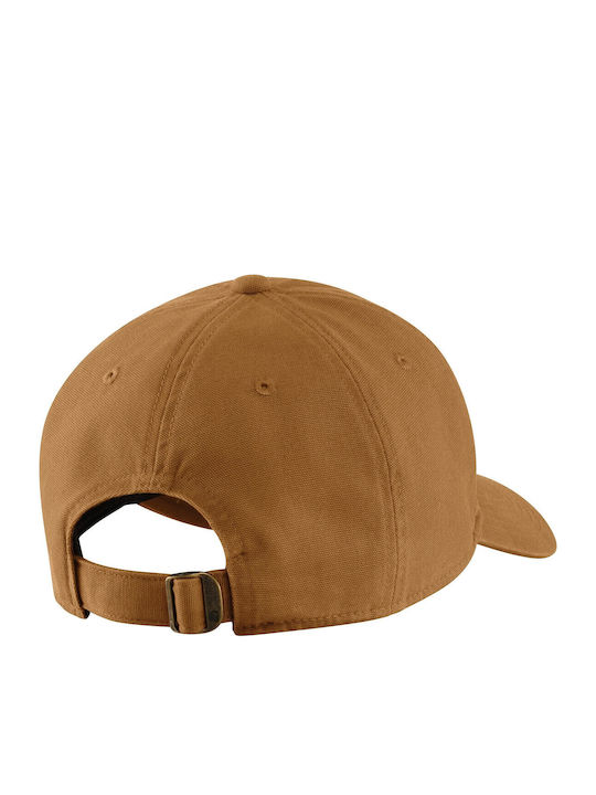 Carhartt Brown Canvas Embroidered Graphic Cap 106810-brn