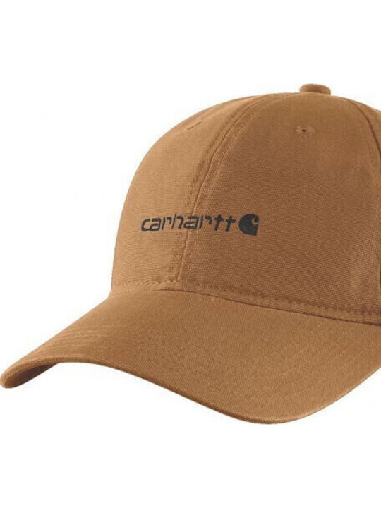 Carhartt Brown Canvas Embroidered Graphic Cap 106810-brn