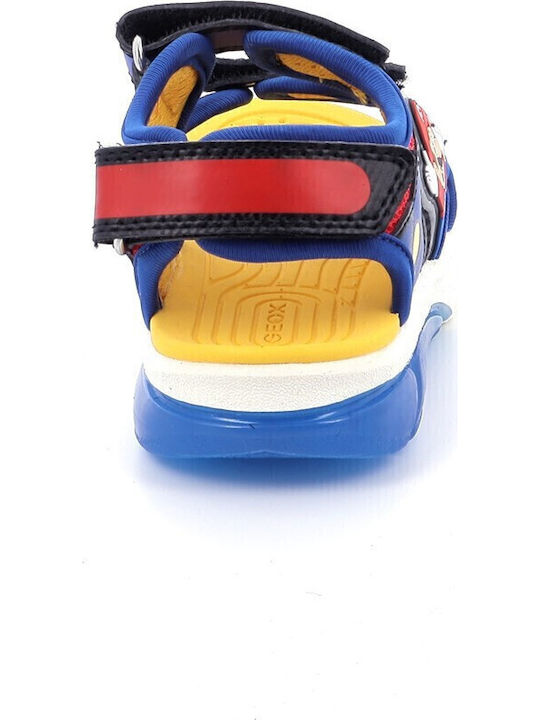 Kids' Sandals J Sandal Ciberdron with Velcro & Lights Blue