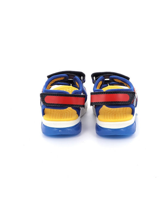 Kids' Sandals J Sandal Ciberdron with Velcro & Lights Blue