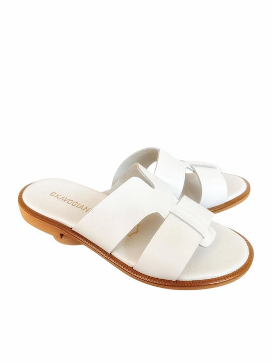 Sandale Casual Damă din Piele Albă