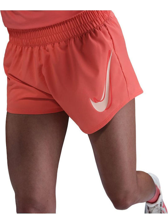 Swoosh Women's Sporty Shorts Dri-Fit Orange