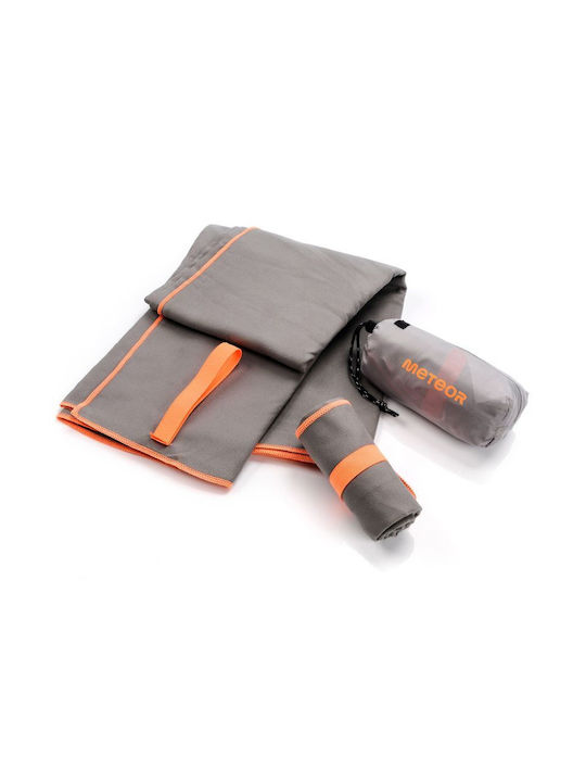 Meteor Microfiber Gray Gym Towel