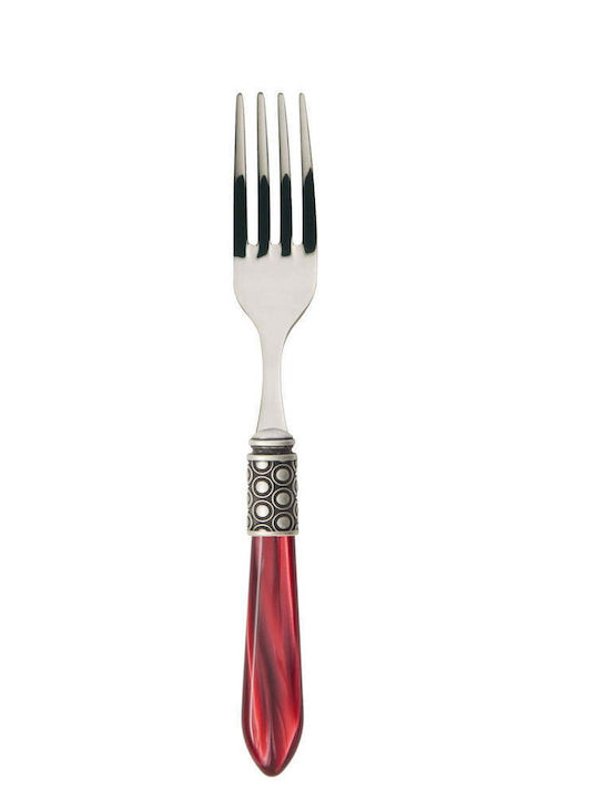 Casa Bugatti Optical Old-silver Сет ножове и вилице Неръждаеми Червени 24бр