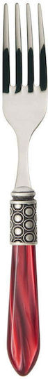 Casa Bugatti Optical Old-silver Set de Tacâmuri Inoxidabil Roșii 24buc