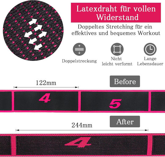 Adjustable Yoga Straps Resistance Handles Stretch 90cm 2pcs