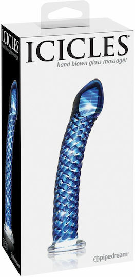Icicles Icicles No.29 Glass Dildo Blue 18cm