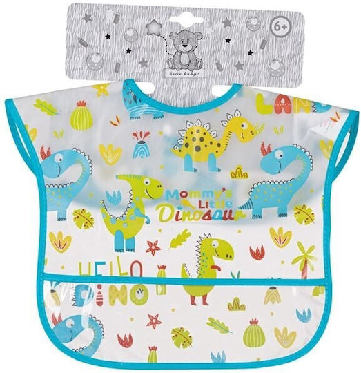 Prestige Bavetă material textil cu autocolant Transparent Multicolored Dinosaurs