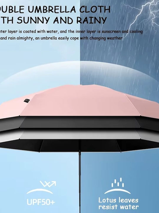 Windproof Umbrella Compact Light Blue