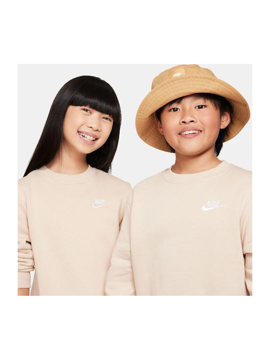 Fleece Kids Sweatshirt Beige Sportswear Club