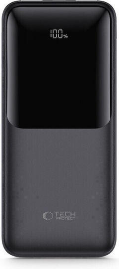 Tech-Protect PB02 Power Bank 20000mAh 22.5W with 2 USB-A Ports and USB-C Port Black