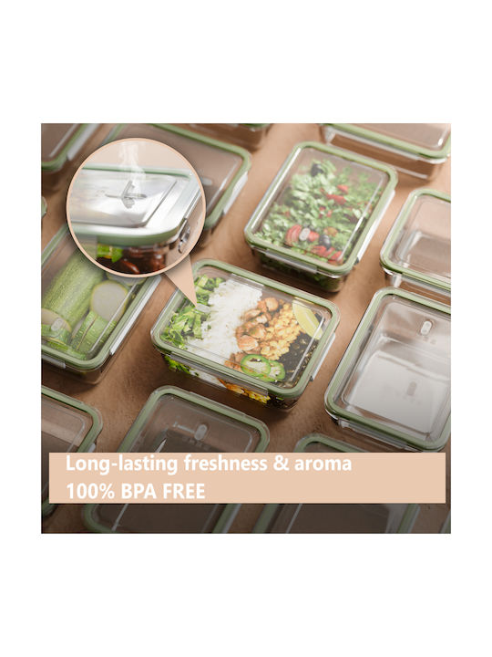 CLASSBACH Lunchbox Glas Transparent Geeignet für die Mikrowelle 7Stück