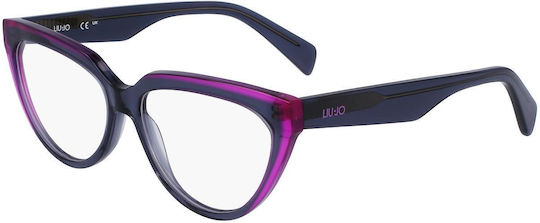 Liu Jo Transparent Femei Plastic Rame Ochelari Ochi de pisică LJ2784-028